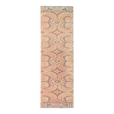 Brunt Orange Scandi Style Vintage Persian Runner Rug, 90x284 Cm