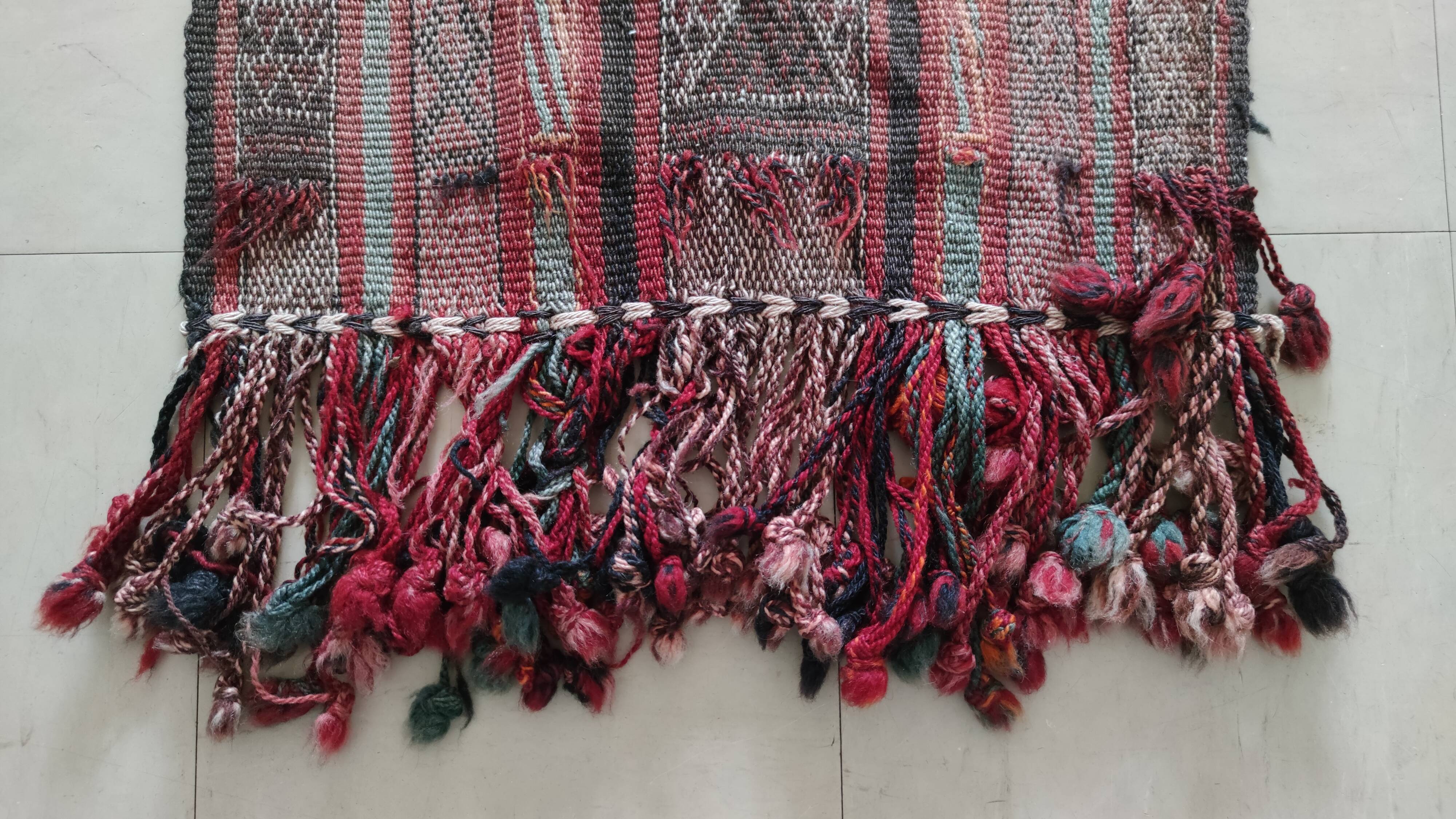 Old camel adornment carpet 200 x 50 cm