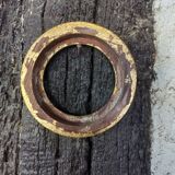 Pair of small round gilded frames