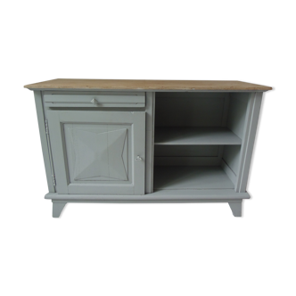 Vintage furniture green of gray, wood top