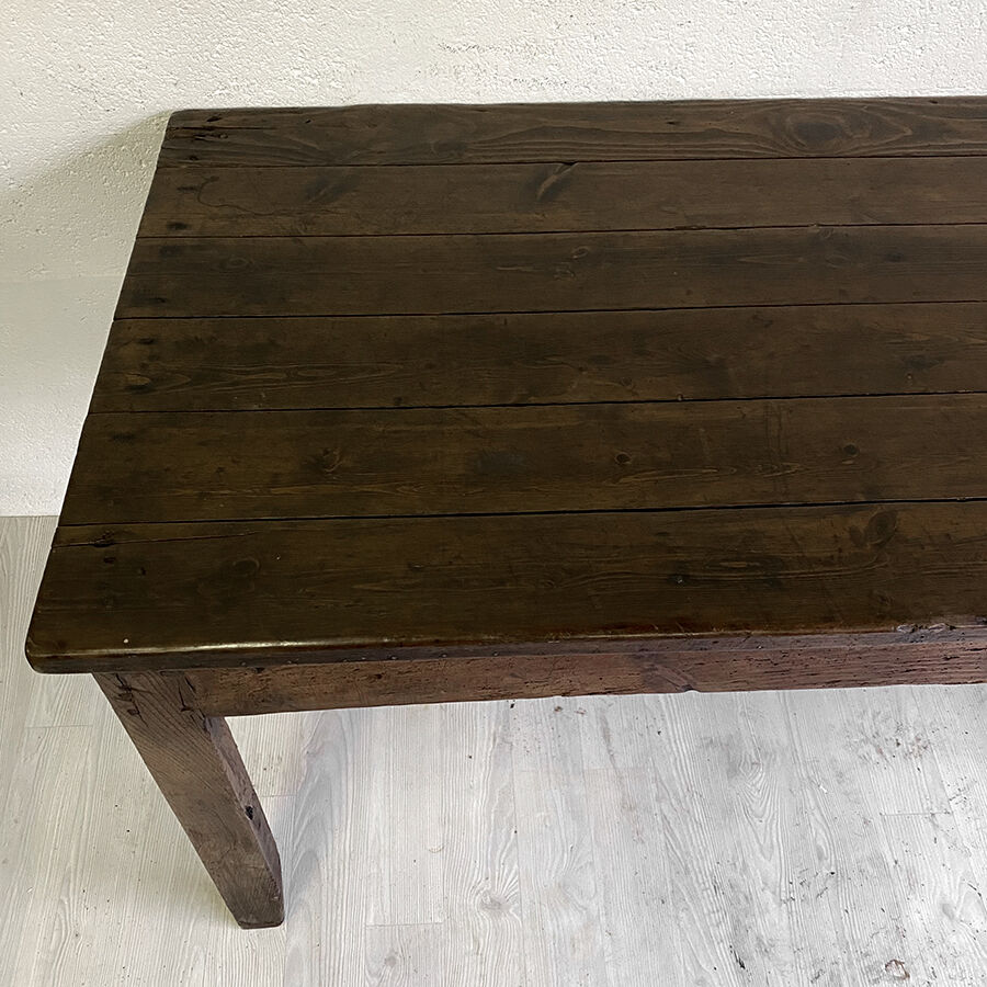 Large 19th century farm table