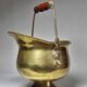 Vintage Ornate Brass Coal Bucket
