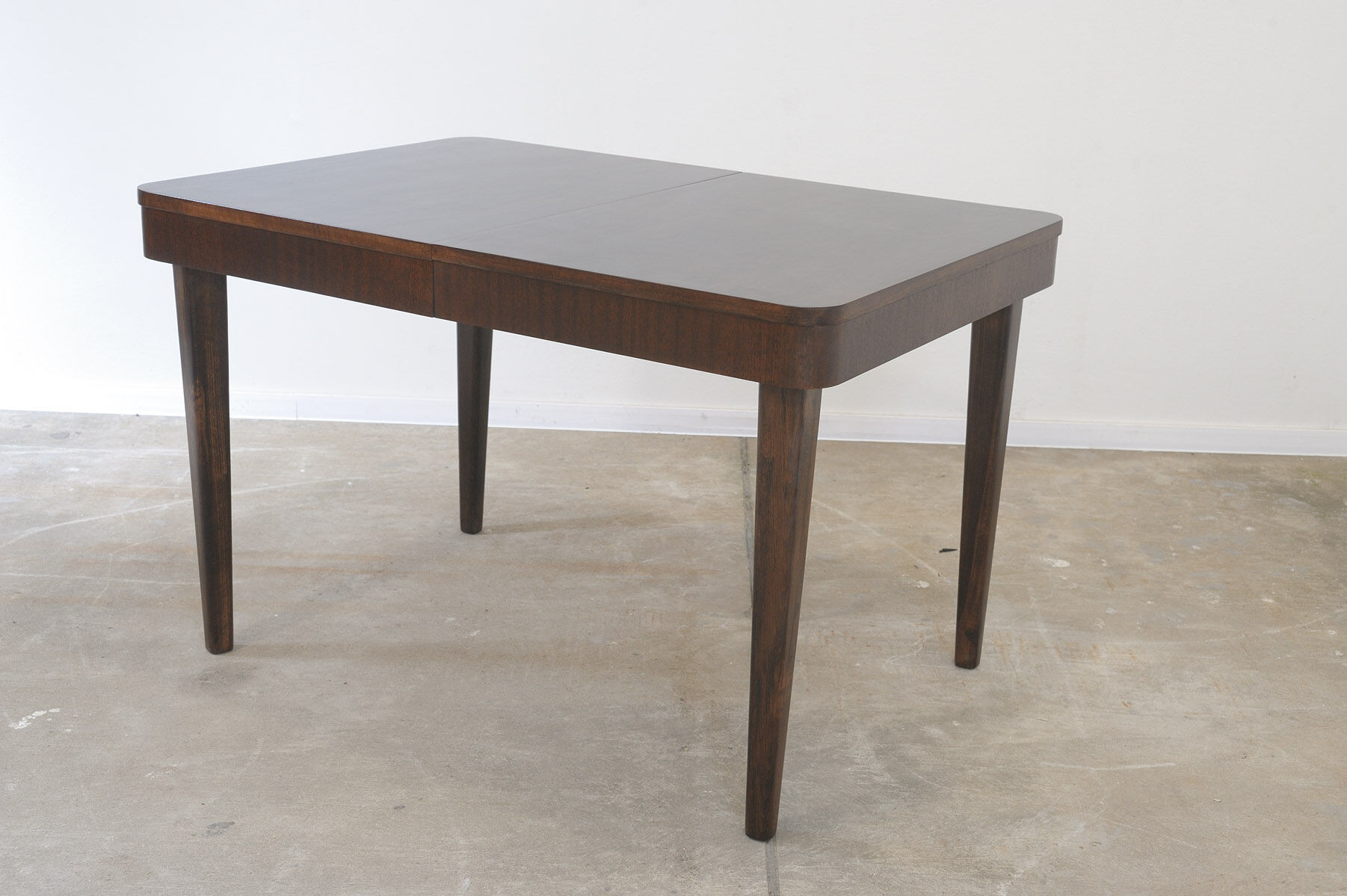 Fully renovated walnut folding dining table by Setona, 1950s