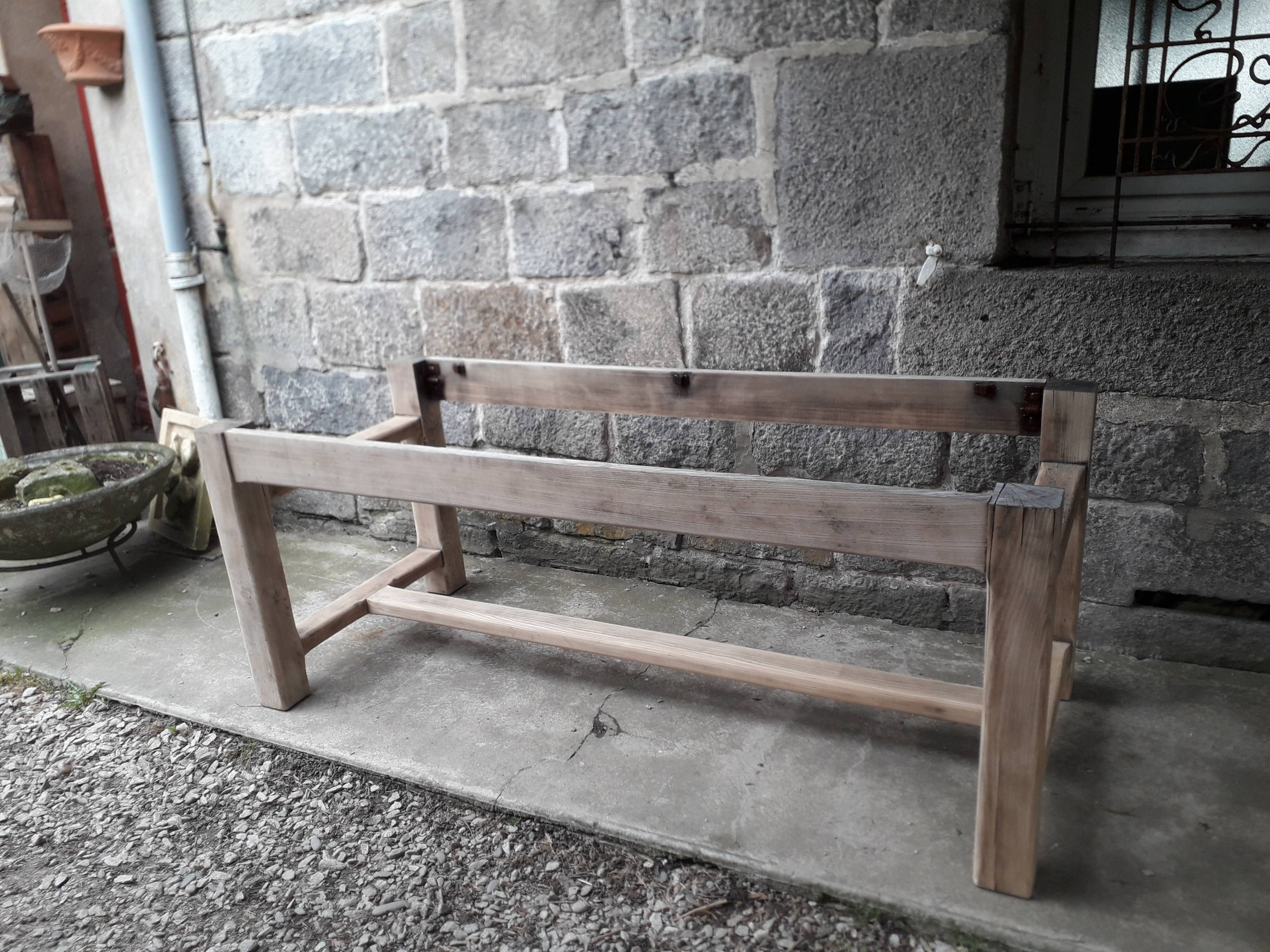 Solid oak farmhouse table, 200 cm