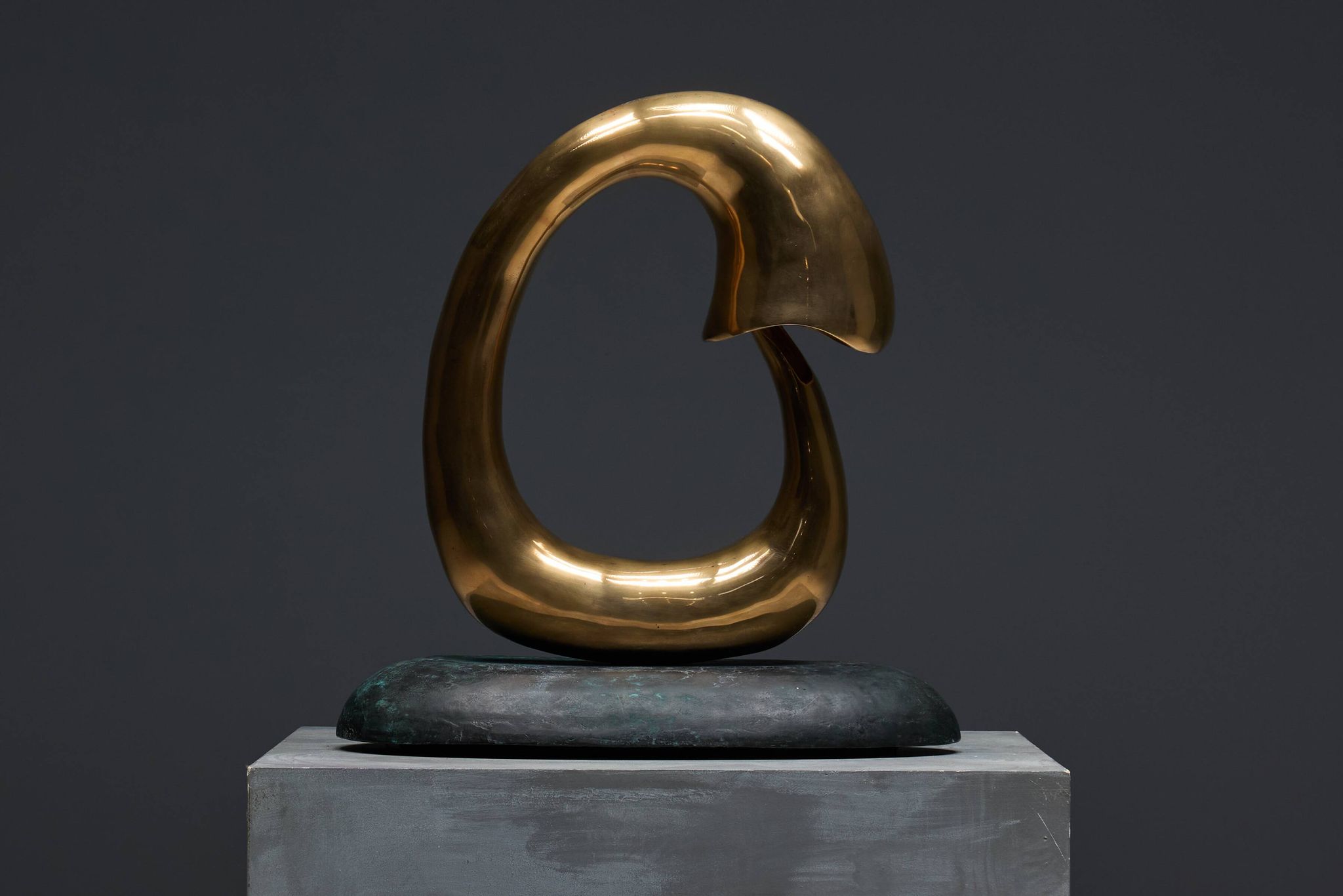 Sculpture lumineuse en bronze « Pêcheur » de Carlo Lorenzetti, Pays-Bas, 2019