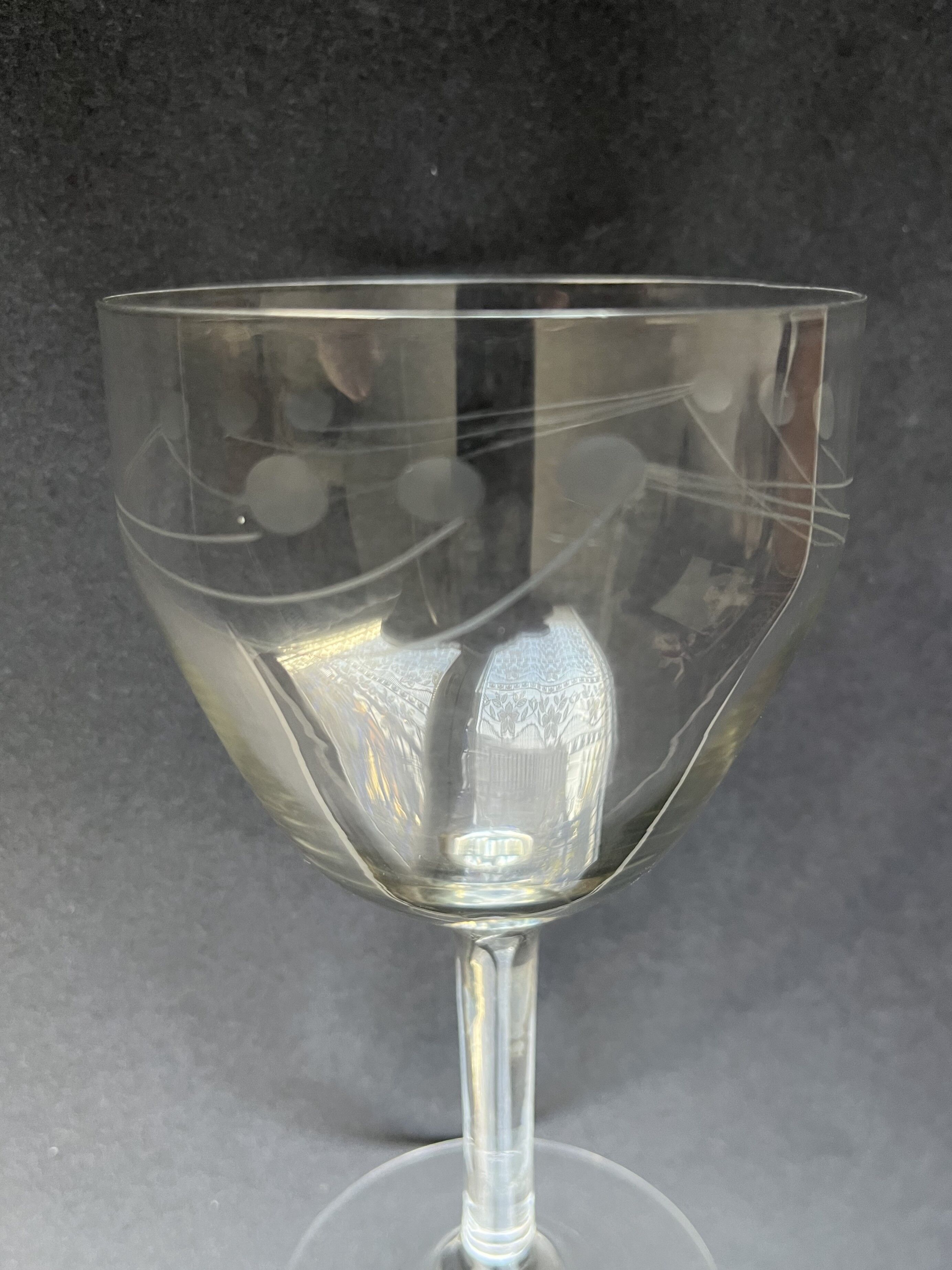 5 cut crystal glasses