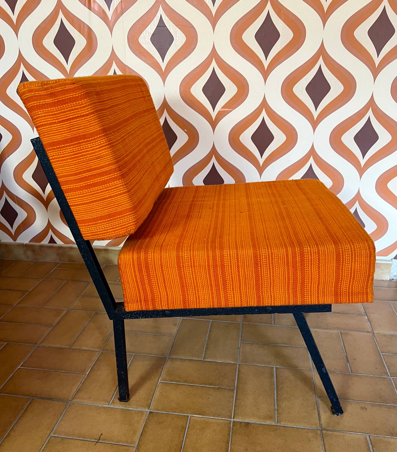 Vintage orange armchair