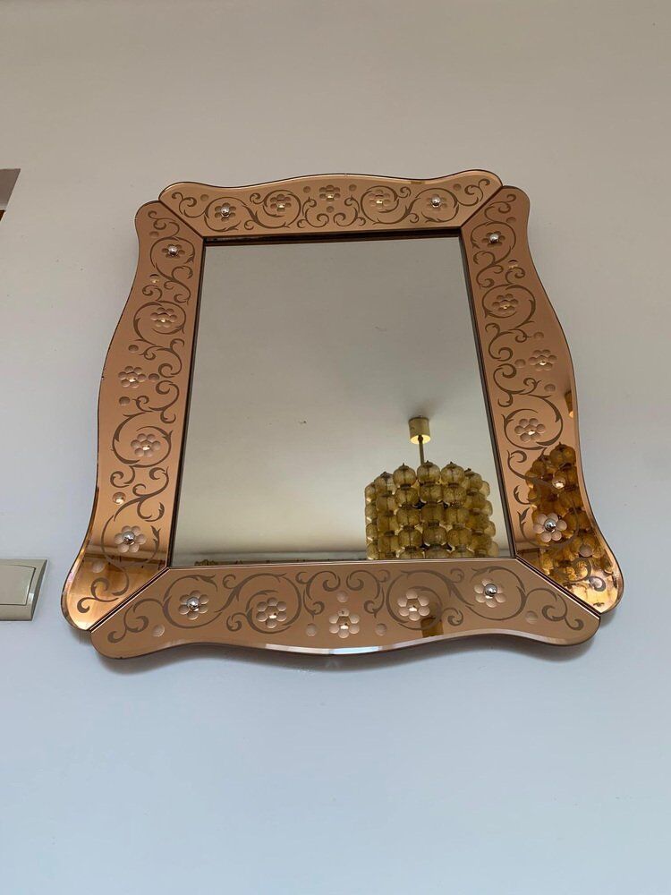 Mirror from Cristal Arte, Italy, 1950s