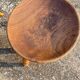 Brutalist walnut stool pair