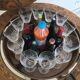 Bar en forme de globe terrestre vintage