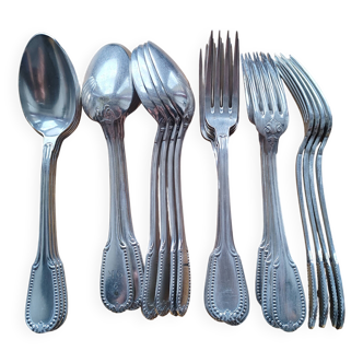 Argenterie - Lot Grandes Cuillères et Fourchettes poinçons 60 et SF