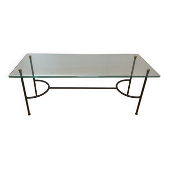 Glass coffee table , 1950.