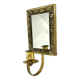 Vintage  Brass Wall mirrored Candle Sconce