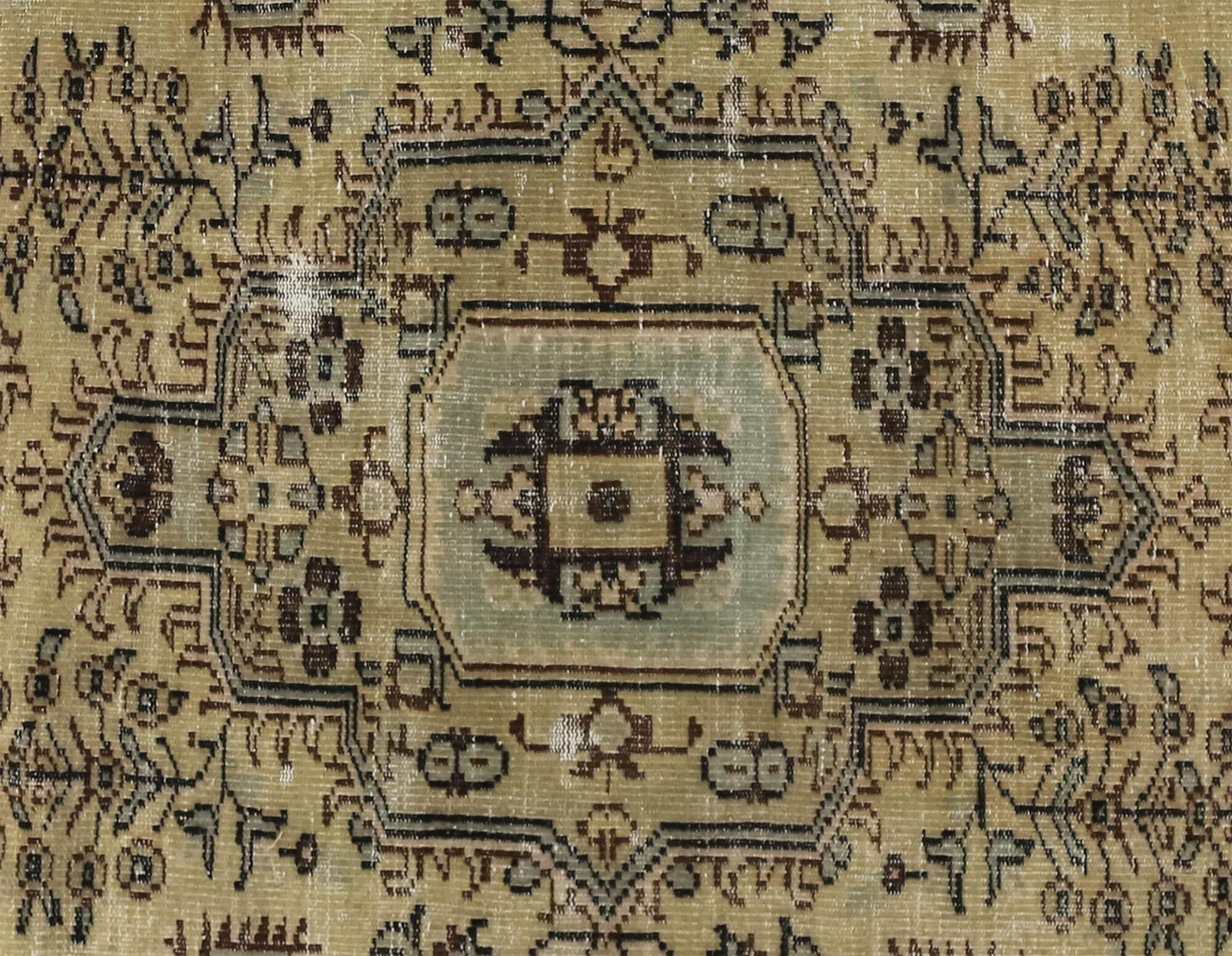 Anatolian handmade vintage rug 285 cm x 163 cm