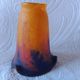 Le Verre Français croix Lorraine - Tulipe verre marmoréen orangé
