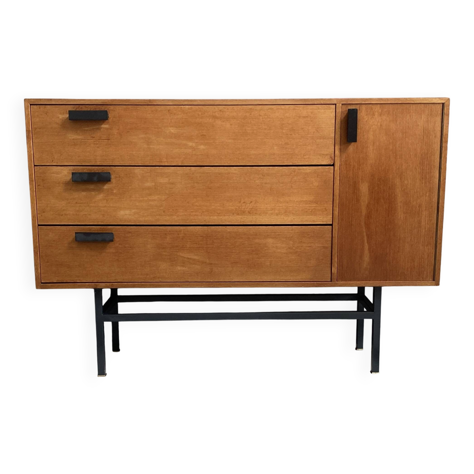 Cabinet en bois de rangement pour chaussures des années 1970