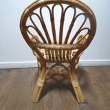 Armchair in rattan for child
