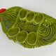 Vintage majolica serving dish – eggs