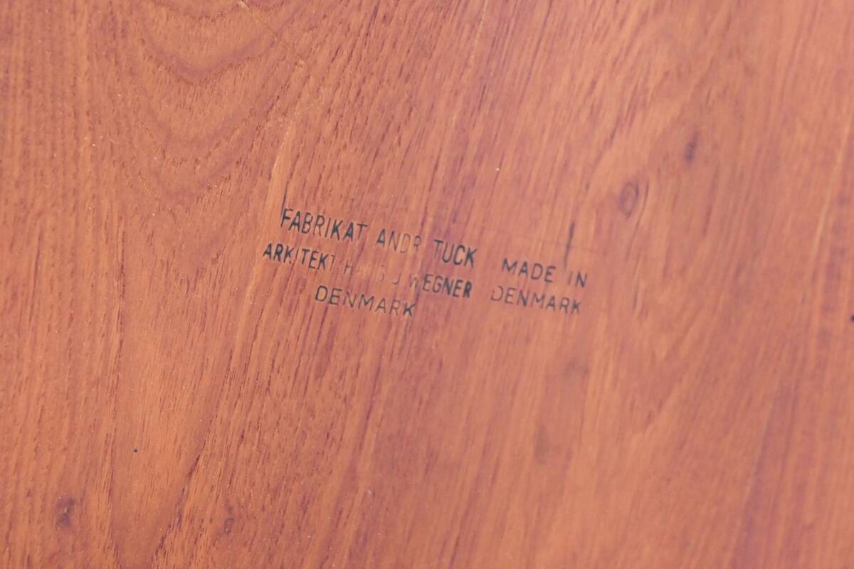 Hans Wegner's AT 303 cross-legged dining table, Andreas Tuck, Denmark, 1950