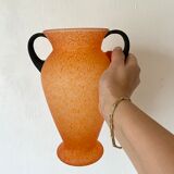Vintage glass paste vase