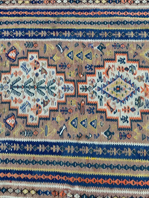 Kilim persan Senneh couloir 119x502 cm