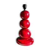 Red ceramic lamp base
