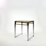 Vintage plexiglass and chrome side table, France, circa 1970