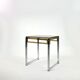 Vintage plexiglass and chrome side table, France, circa 1970