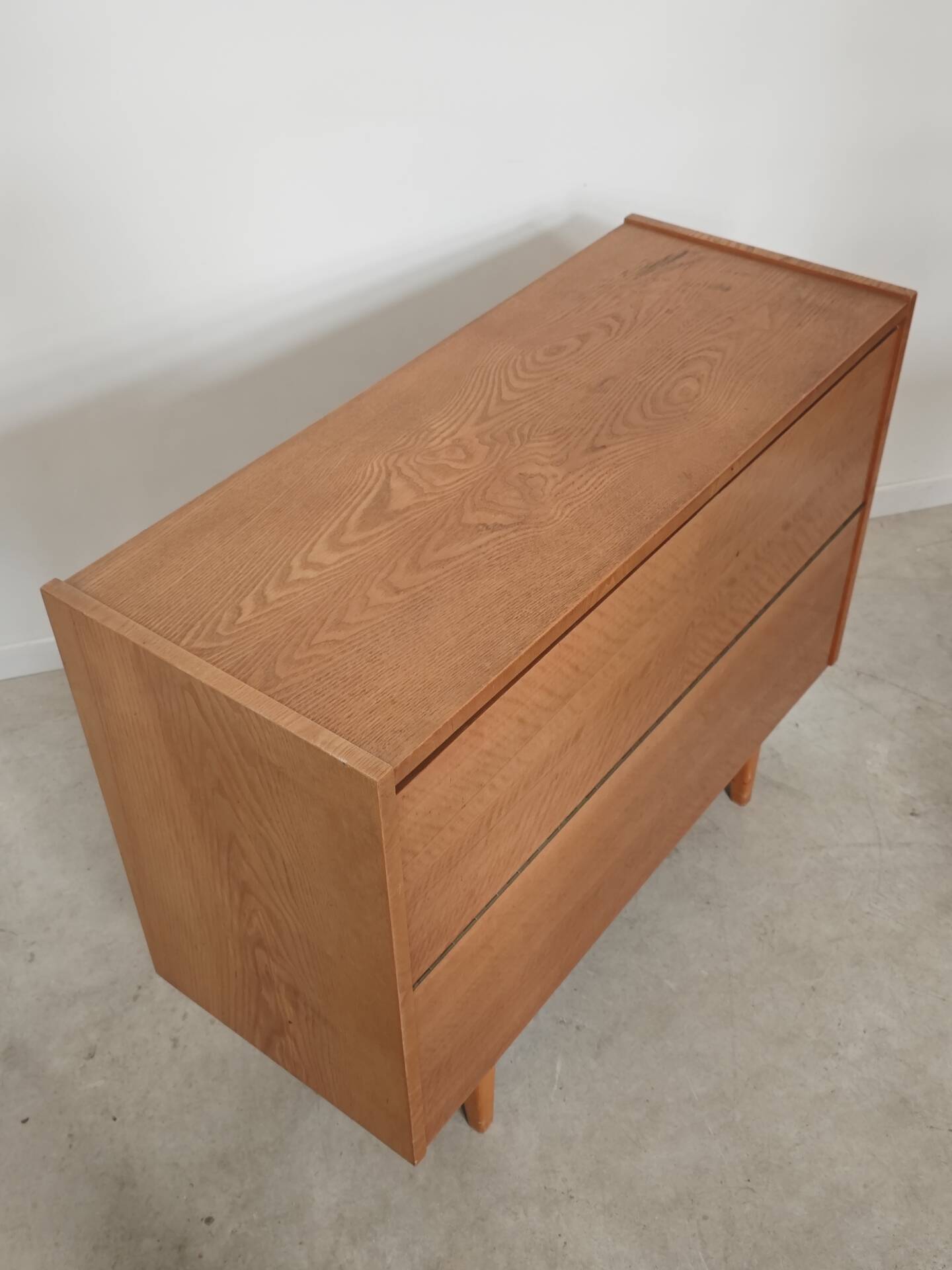 Wooden storage chest for linen or toys Jitona Sobeslav 1960