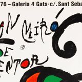 Joan Miro: The Flight of the Dancer, original signed lithographic poster.