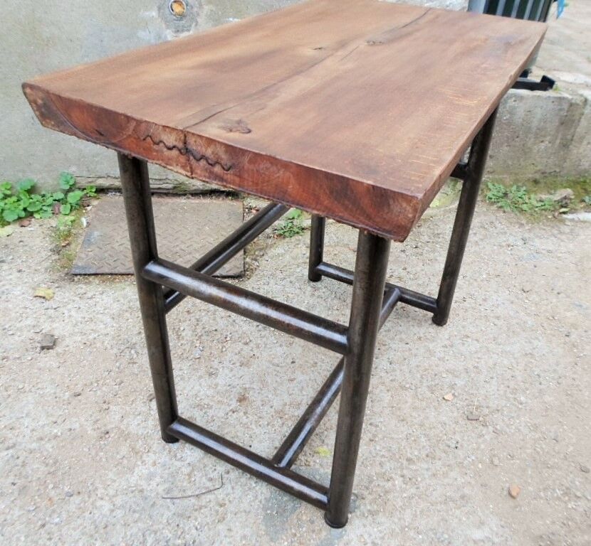Console en bois brut