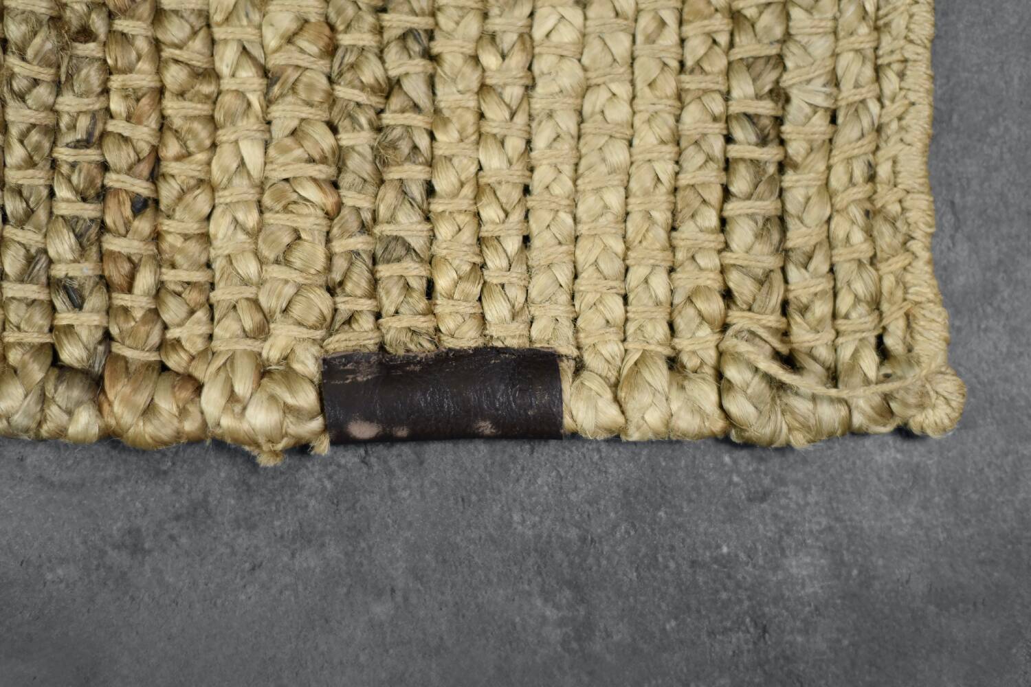 Flat-woven jute Indian rug, 1970s