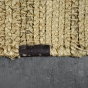 Tapis indien en jute tissé à plat, années 1970
