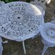 Salon de jardin en fonte d'aluminium