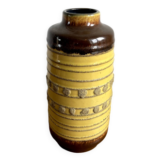 Veb haldensleben 3045a - large east german gdr vase - tactile mid-century modern design