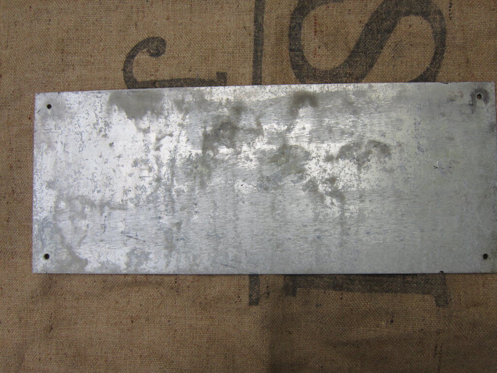 Old plate of street of La Rochelle