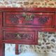 Ancient Chinese red laqué desk