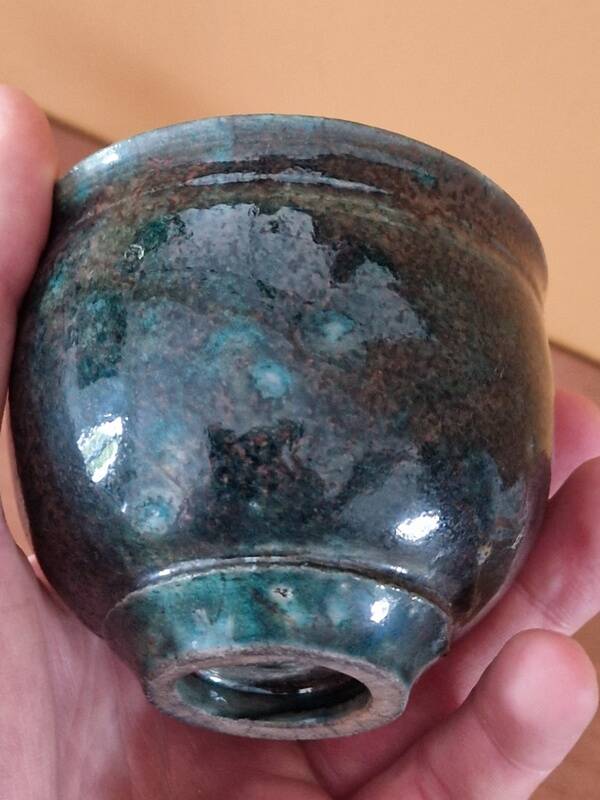 Gisèle Buthod-Garcon (Born in 1954) - Green glazed ceramic bowl