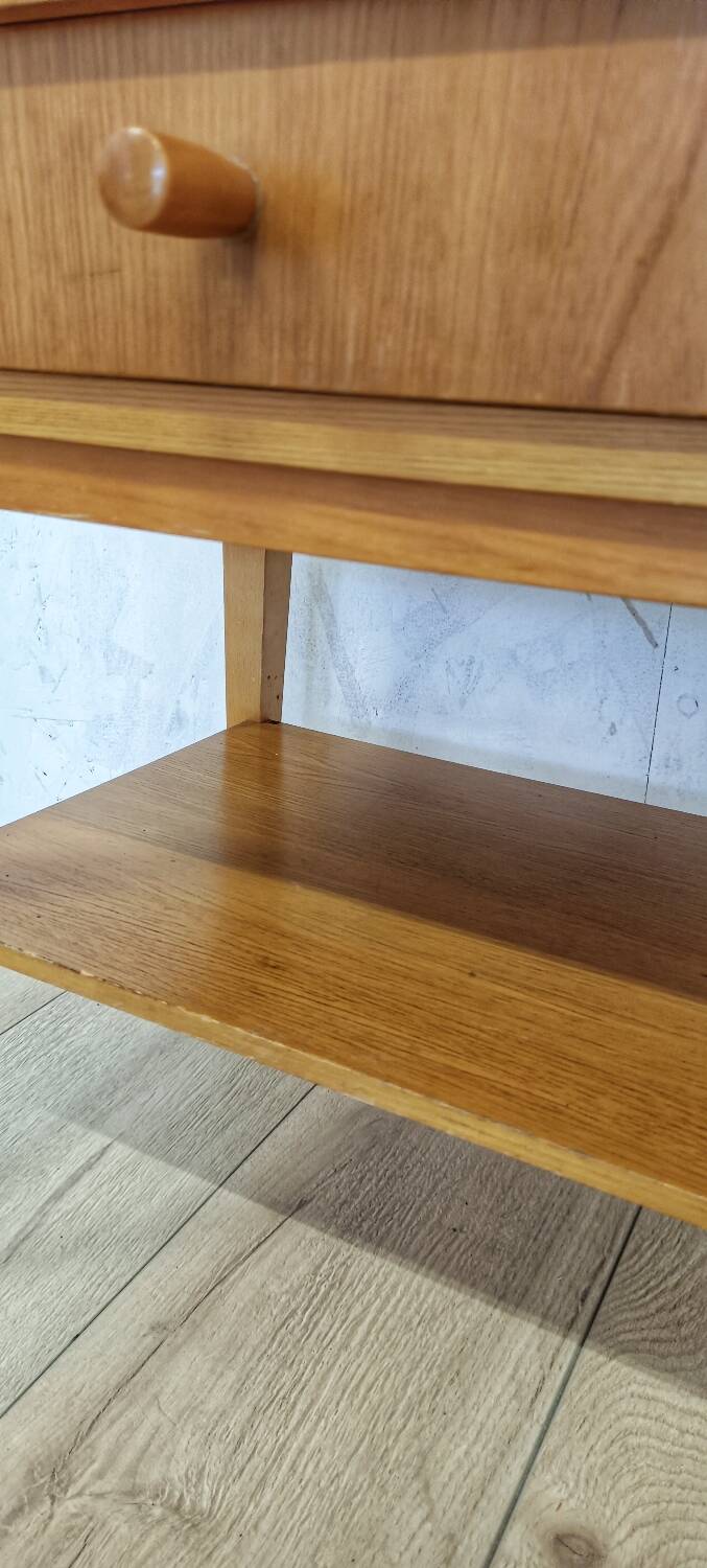 Bedside table in light oak
