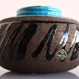 Mid-century modern studio art ceramic vase by Inger Persson for Rörstrand, Sweden, 1970s