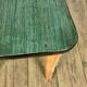Lot of 6 chairs bistro green wood 50s