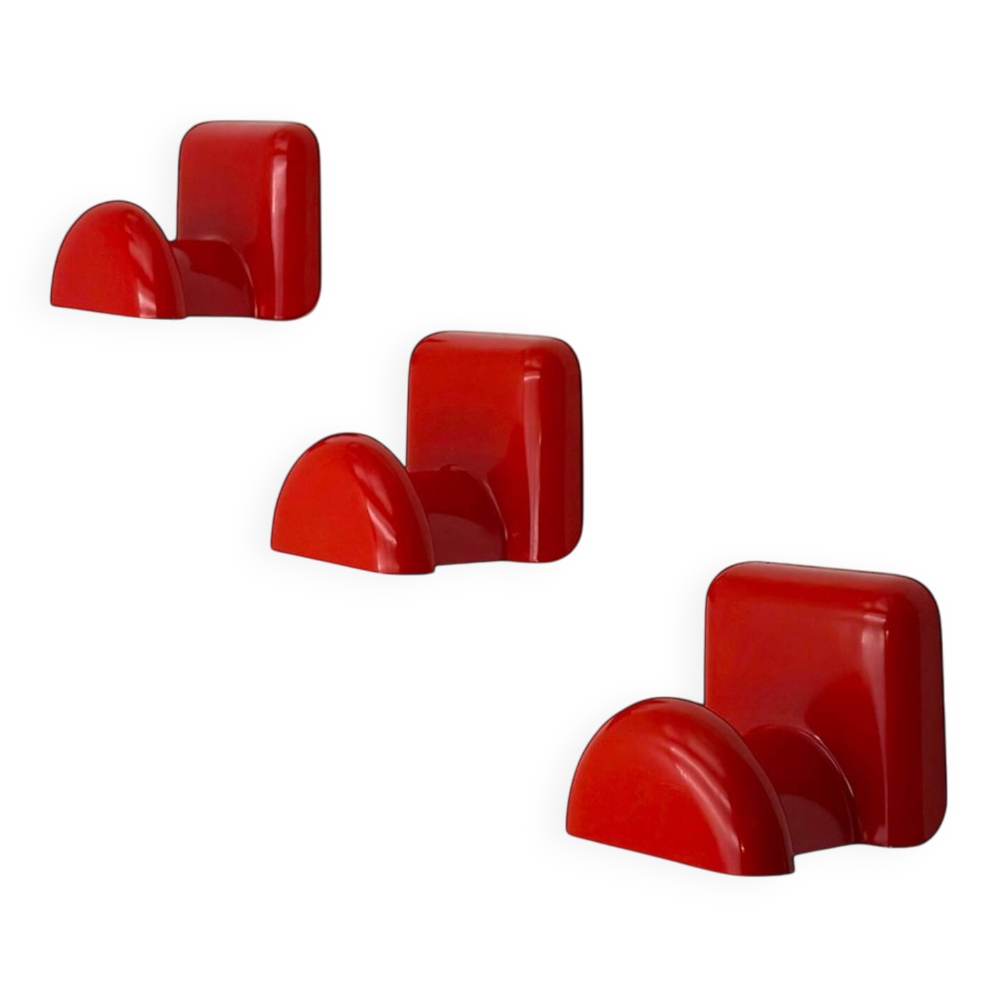 Set of 3 Wall Hooks by Castiglioni Gaviraghi & Lanza for Bilumen