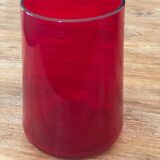 Red glass pitcher