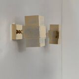 Paire d'applique vintage, laiton,  France, 1970