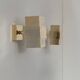 Pair of vintage wall lights, brass, France, 1970