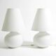 Two large original 1980s Leucos Paralume table lamps, made in Italy | heigh