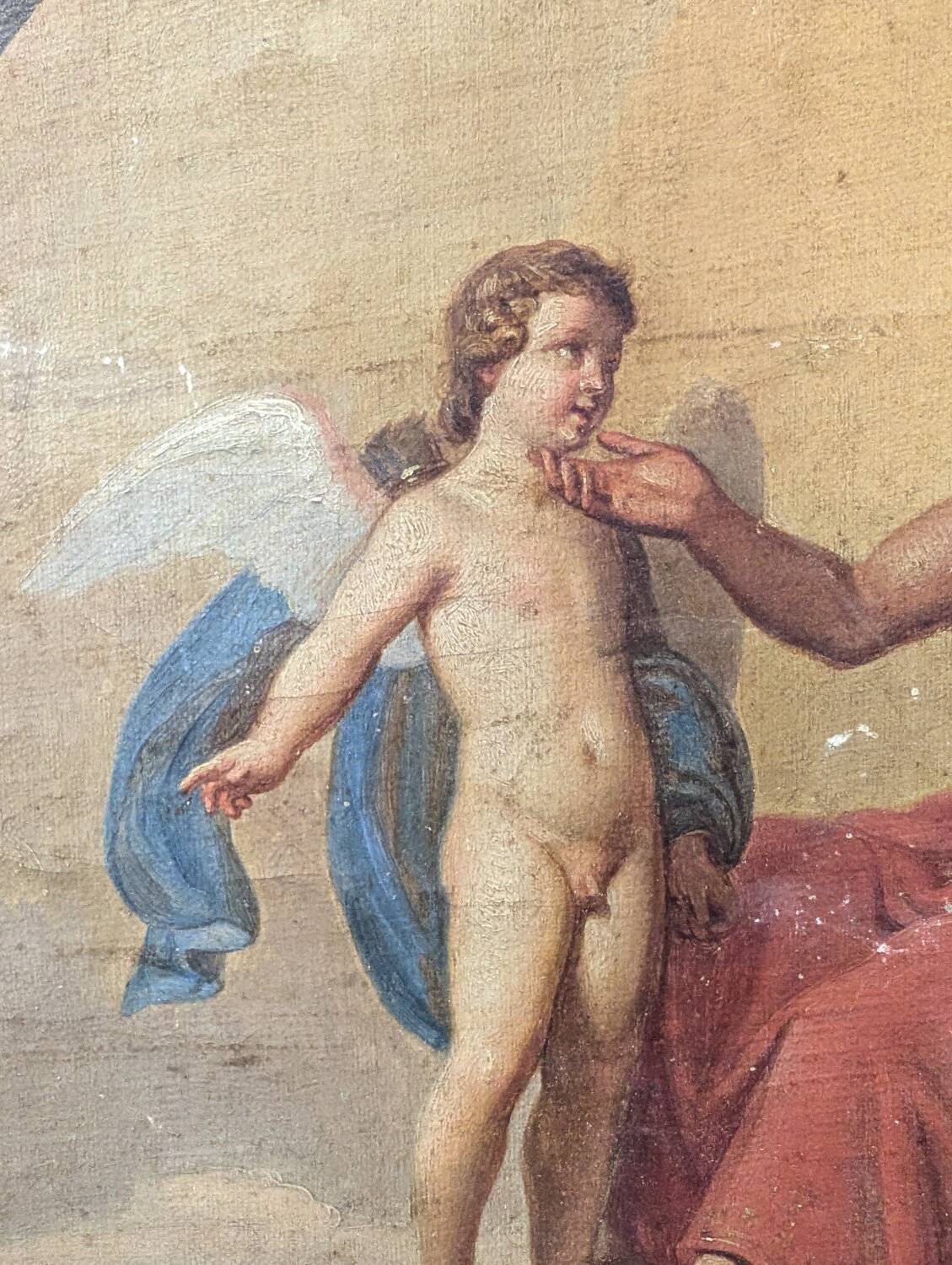 Huile sur toile ancienne XVIII-XIX - Mythologie Gréco-Romaine