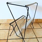 Side table with integrated magazine rack Tjerk Reijenga Pilastro 1950s