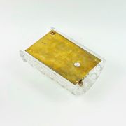 Mid-Century Scandinavian Glass & Brass Wall Lamp - C. Fagerlund, Orrefors