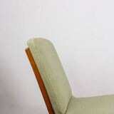 Set of 3 Danish armchairs, laminated beech and mahogany, model AX, Peter Hvidt.